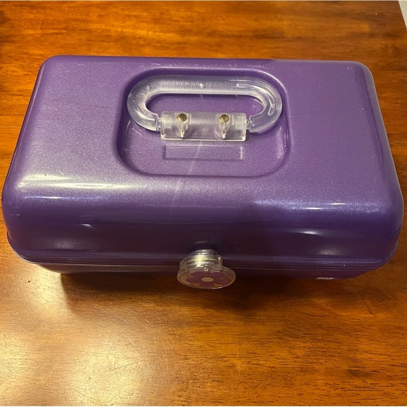 Caboodles Liquid‎ Metallic 2622 Purple GLITTER Makeup Case Organizer hard2find - Picture 1 of 10